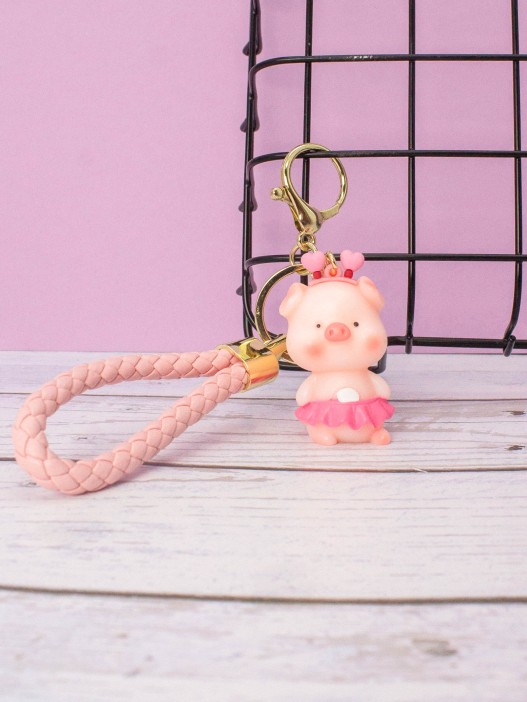 Брелок «Pig», mix, pink 