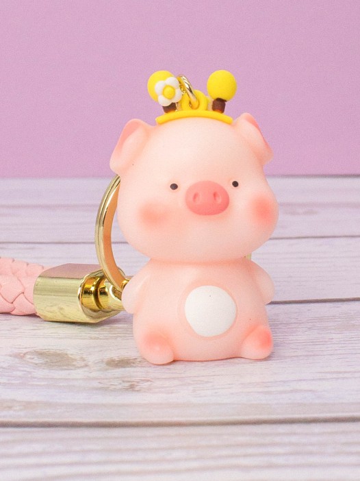 Брелок «Pig», mix, pink 