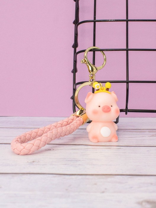 Брелок «Pig», mix, pink 