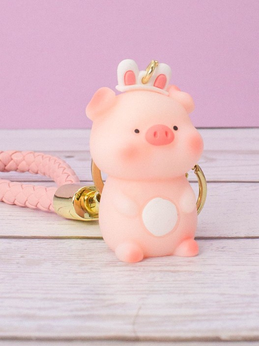 Брелок «Pig», mix, pink 