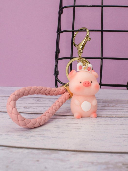 Брелок «Pig», mix, pink 