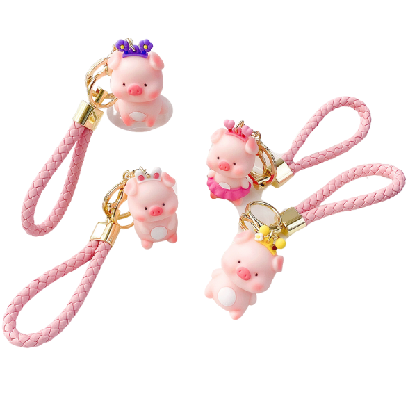 Брелок «Pig», mix, pink 