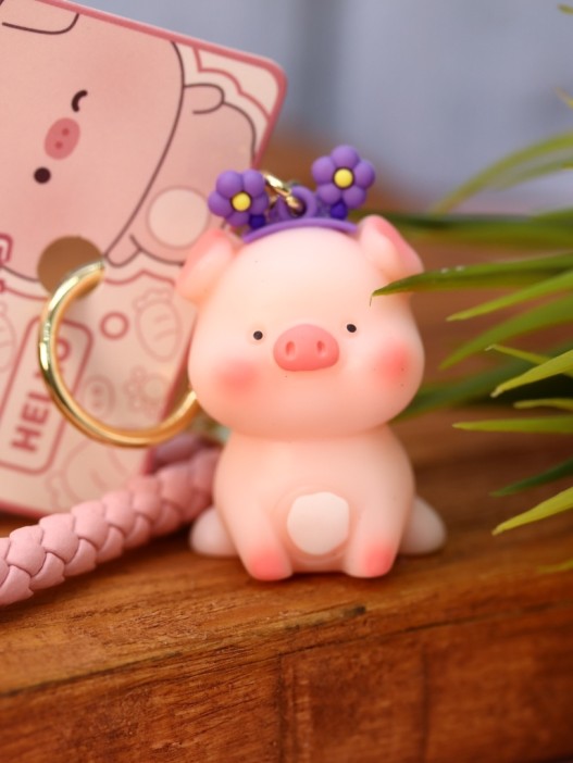 Брелок «Pig», mix, pink 