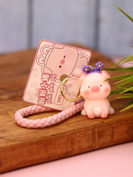 Брелок «Pig», mix, pink 