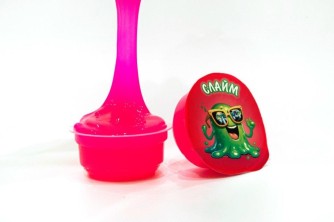 Слайм "Стекло", розовый неон (70гр)