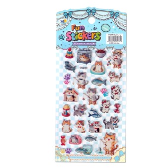 Наклейки "Котики 4" (10*22см)