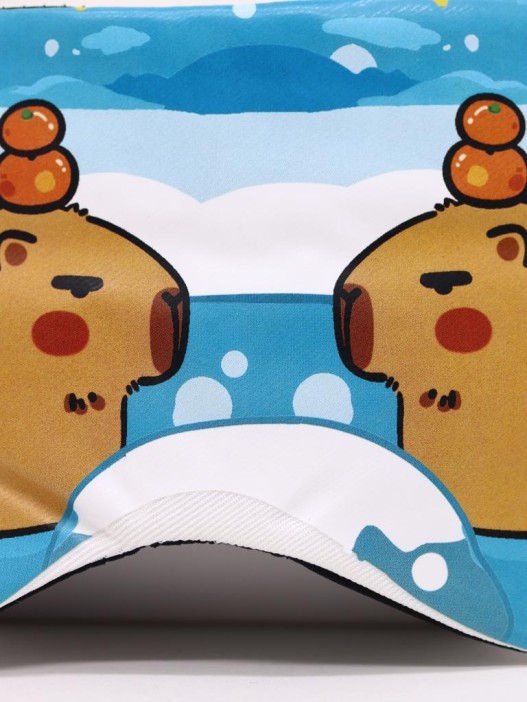 Маска для сна гелевая "Capybara routine", blue 