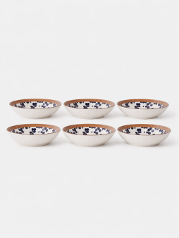 Набор керамических тарелок 6шт. "Ловушка", белая (20,5х20,5х4 см)