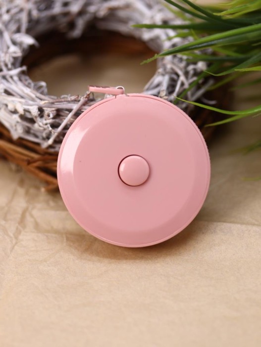 Линейка-рулетка "Цветок", красная (150 см) 