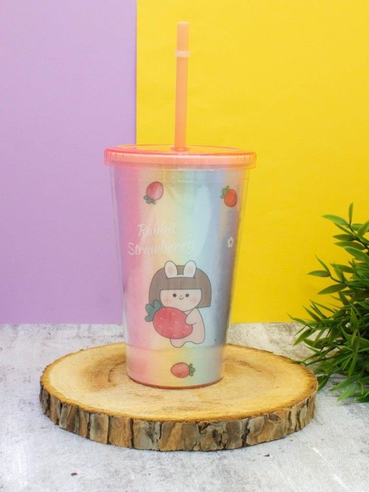 Тамблер &quot;Rabbit strawberry&quot;, pink 