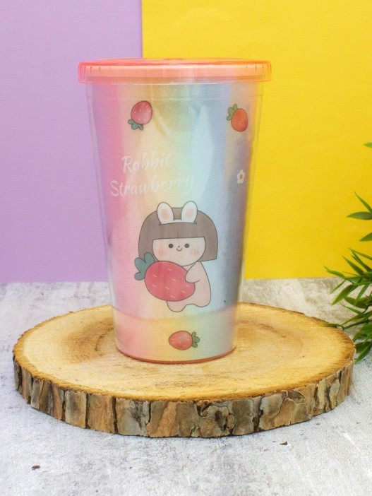 Тамблер &quot;Rabbit strawberry&quot;, pink 