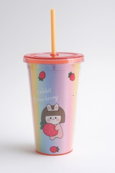 Тамблер "Rabbit strawberry", pink