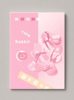 Зеркало "Cute rabbit", pink