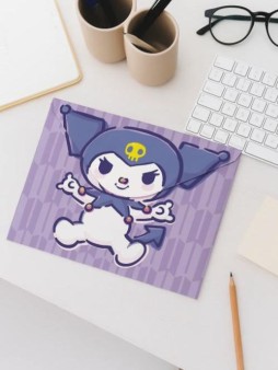 Папка-конверт на кнопке А5 "Куроми", пластик, 180 мкм, двусторонняя печать