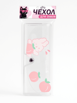 Чехол для очков GIRLY "Peach bunny"
