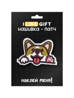 Термонашивка для одежды iLikeGift "Корги" 3,7*5,2 см