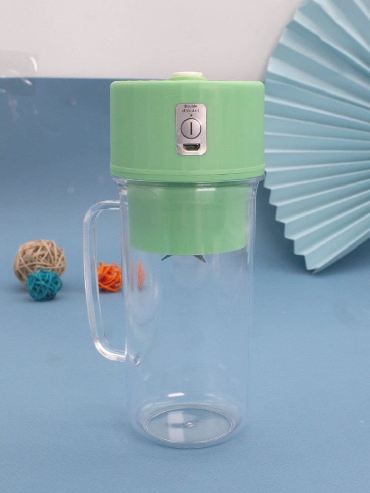 Блендер портативный "Juice anywhere", green, USB, (20*8 см)