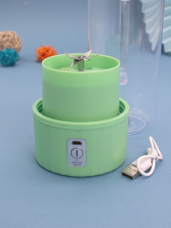 Блендер портативный "Juice anywhere", green, USB, (20*8 см)