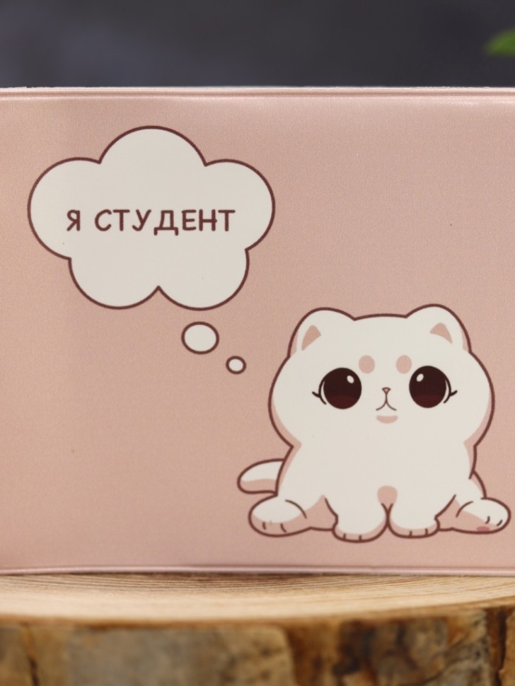 Обложка для студенческого "Милый котик"