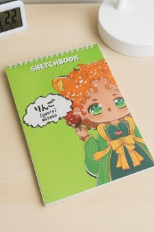 Скетчбук Аниме «Яблоко», 14х20 см, плотность 100 гр