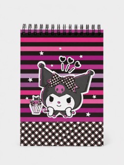 Блокнот А5 "Kuromi", 60л, клетка, обложка картон 200 гр/м2 (141*201мм)