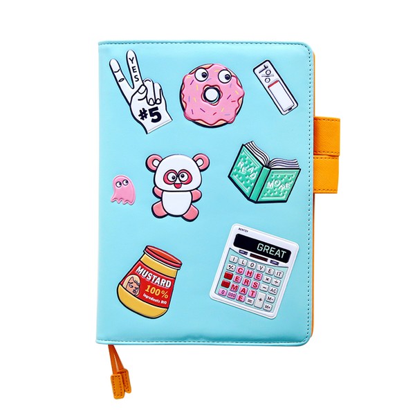 Органайзер c наклейками (синий) A6 