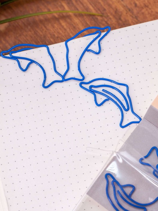 Закладка - скрепка &quot;Animal penguin&quot;, blue 