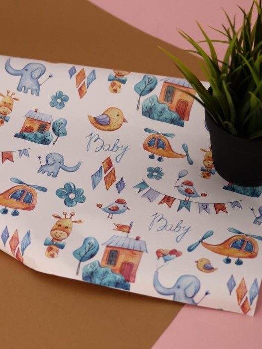 Упаковочная бумага «HappyWraps» 1 рулон, 50*70 см 