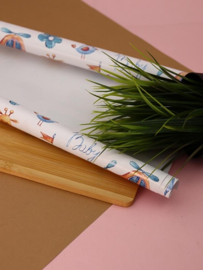 Упаковочная бумага «HappyWraps» 1 рулон, 50*70 см
