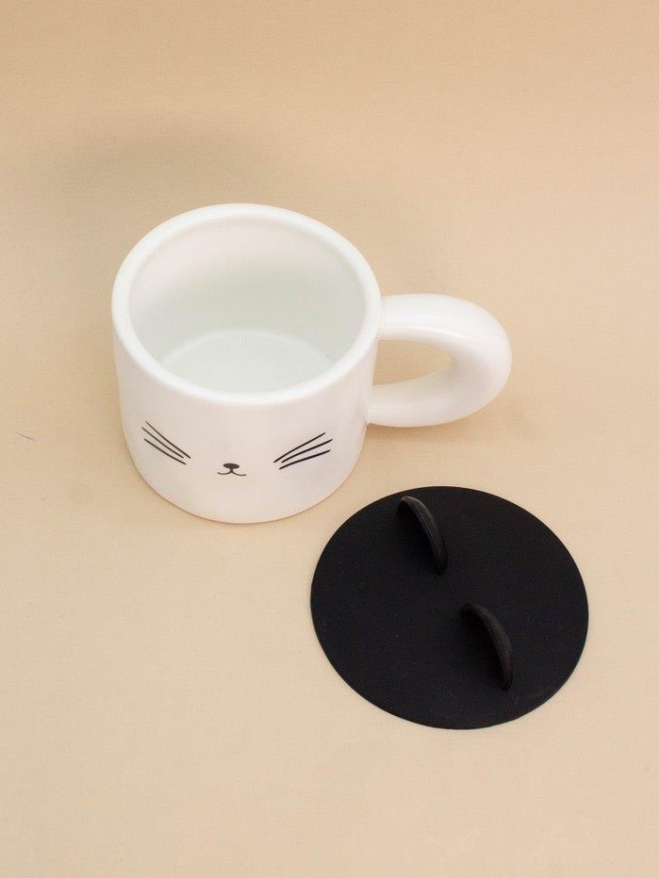 Кружка "Просто котик", белая (380мл)
