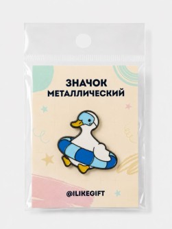 Значок металлический iLikeGift "Гусь в маске"