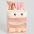 Органайзер настольный «Bunny», pink (12.9*11.3*11.3)