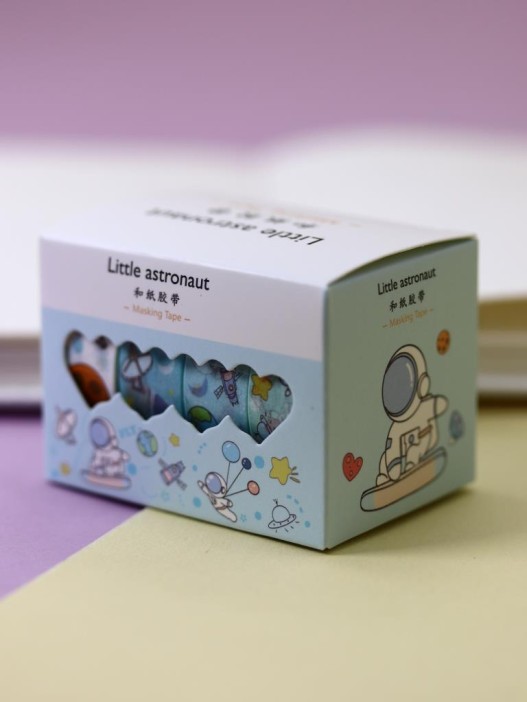 Набор декоративного скотча &quot;Little astronaut&quot;, light-blue 