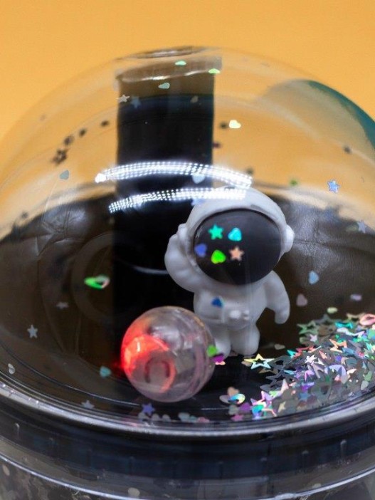 Тамблер iLikeGift с подсветкой &quot;Space planet&quot;, blue (380 ml) 