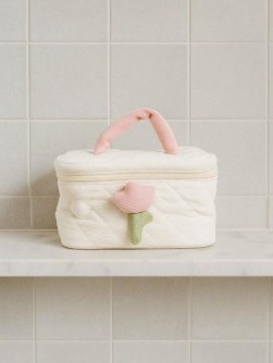 Дорожная косметичка "Flower" white, 23*15,5*16 см
