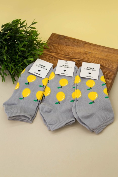 Носки женские "Lemon", серый, р. 35-40 