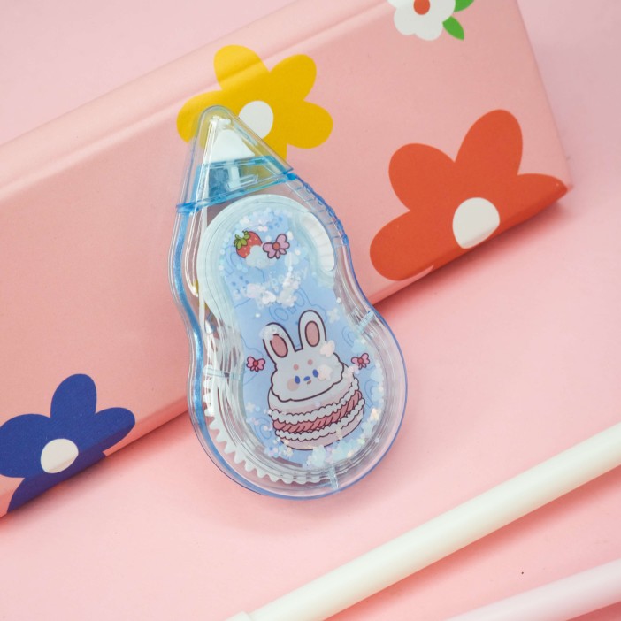 Корректирующая лента "Bow donut hare", blue 