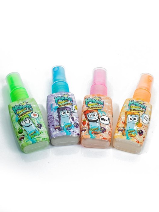 Напиток безалкогольный негазированный: спрей «Мокрая конфета ТЕЛЕФОНЧИК», 30 шт. 