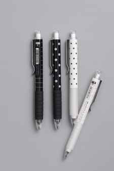 Набор ручек "Black and white", 4шт, mix