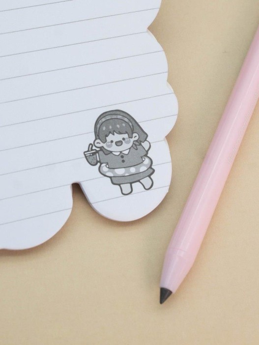 Блокнот на спирали (B6) &quot;Girl cocktail&quot;, red (13*18) 