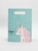 Пакет подарочный (M) &quot;Lovely unicorn&quot;, green (19x 9 x 27) 