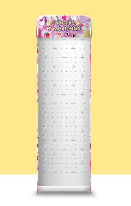 Стойка с крючками &quot;Счастье в мелочах&quot; напольная 1940*560*300, 40 крючков 