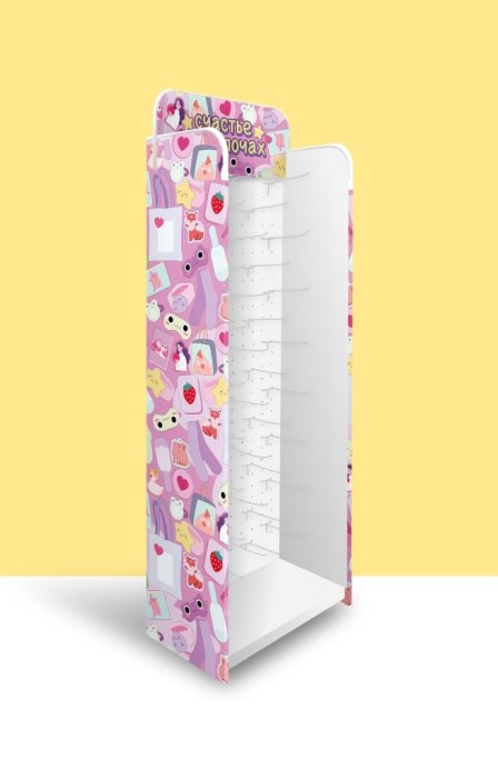 Стойка с крючками &quot;Счастье в мелочах&quot; напольная 1940*560*300, 40 крючков 