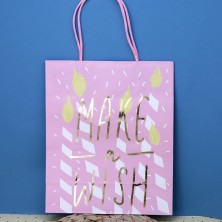 Пакет подарочный (S) «Holiday make», pink (21*25.5*10)