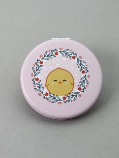 Зеркало &quot;Little chick flowers&quot;, pink