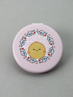 Зеркало "Little chick flowers", pink