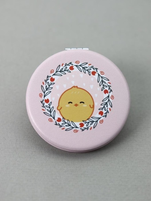 Зеркало &quot;Little chick flowers&quot;, pink 
