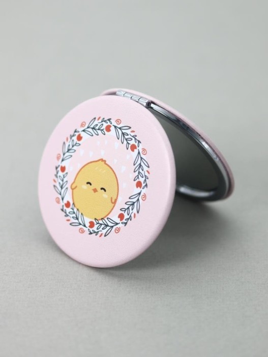 Зеркало &quot;Little chick flowers&quot;, pink 