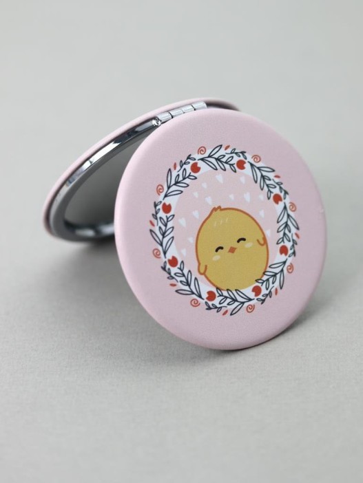 Зеркало &quot;Little chick flowers&quot;, pink 