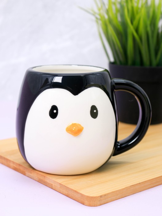 Кружка керамическая «Penguin», black, 500 мл 